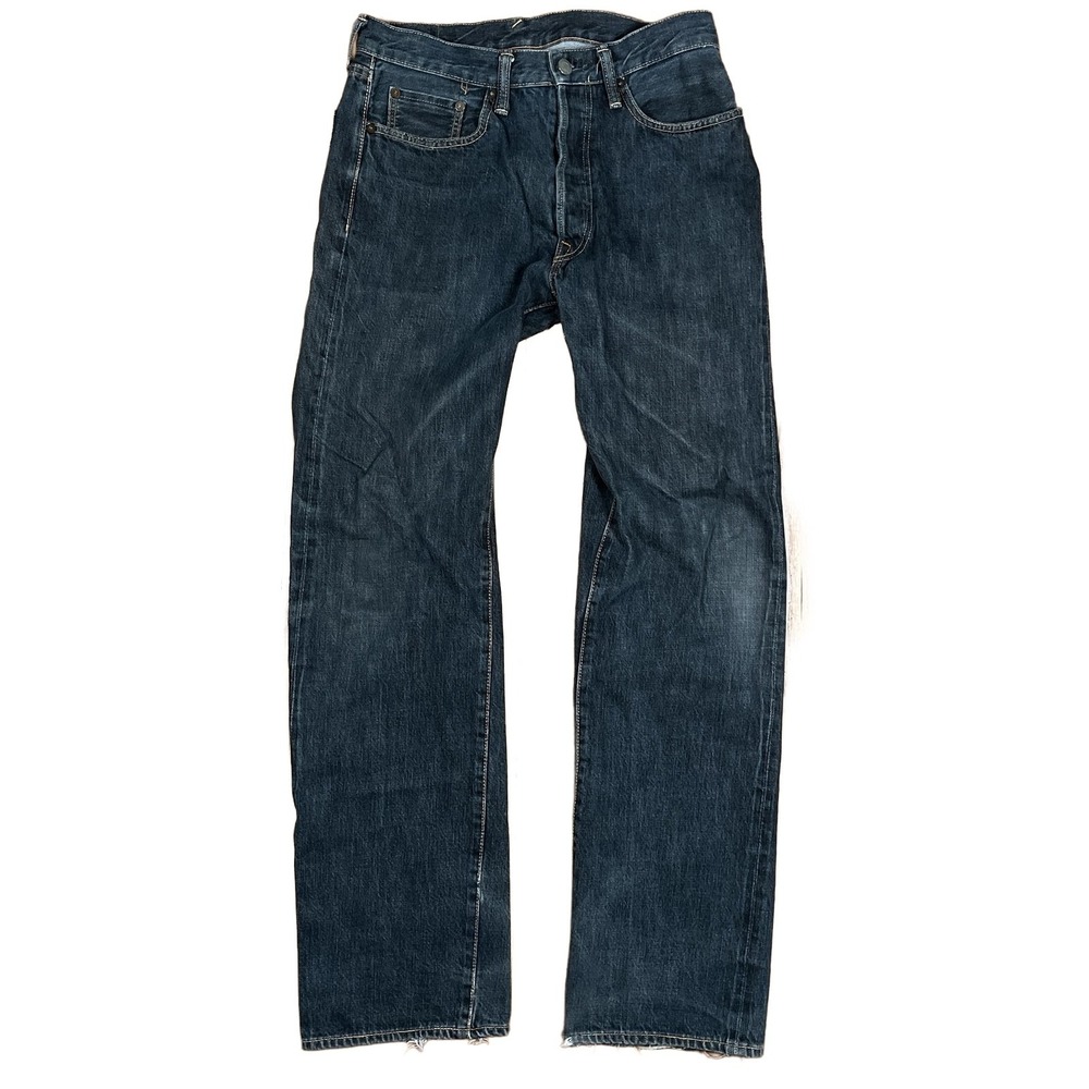 R by 45rpm Made in Japan Jeans 30x31 31 Tag Dark Wash Button Fly Selvedge Grunge